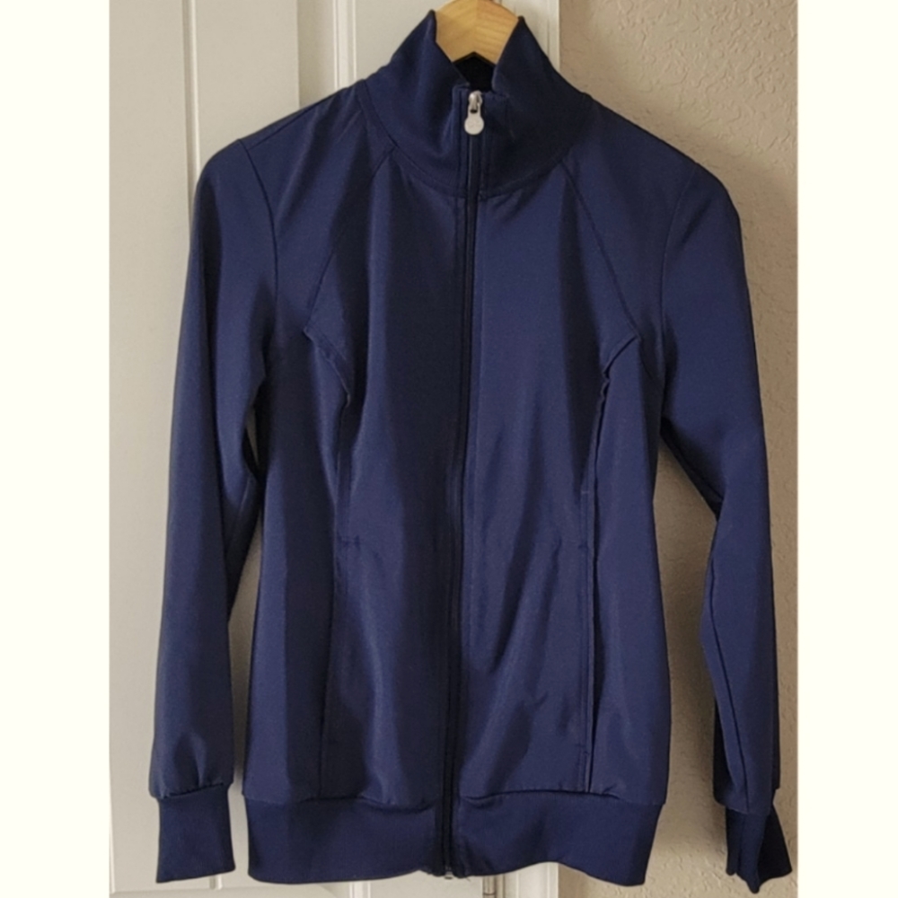 Cherokee Infinity Scrub Jacket Navy Blue Women's XS